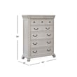 Magnussen Home Bronwyn Alabaster 6-Drawers Bedroom Chest
