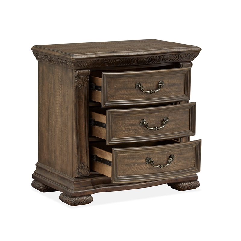 Magnussen Home Durango Willadeene Brown Drawer Nightstand