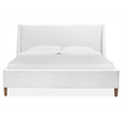 Magnussen Home Lindon King White Upholstered Island Bed