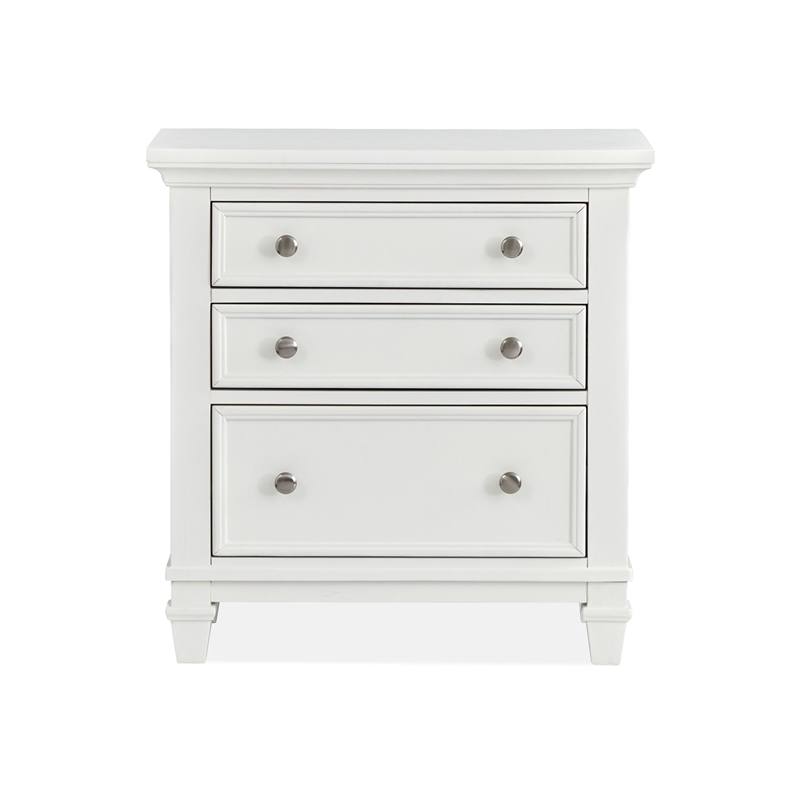 Magnussen Home Charleston White Dove White Drawer Nightstand