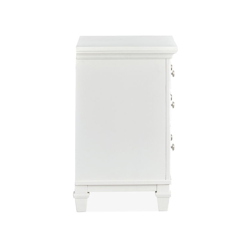 Magnussen Home Charleston White Dove White Drawer Nightstand