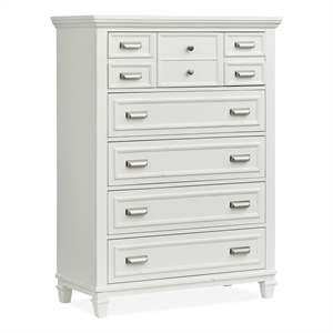 Magnussen Home Charleston White Dove White 5-Drawers Bedroom Chest