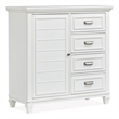 Magnussen Home Charleston White Dove White 1-Door Bedroom Chest