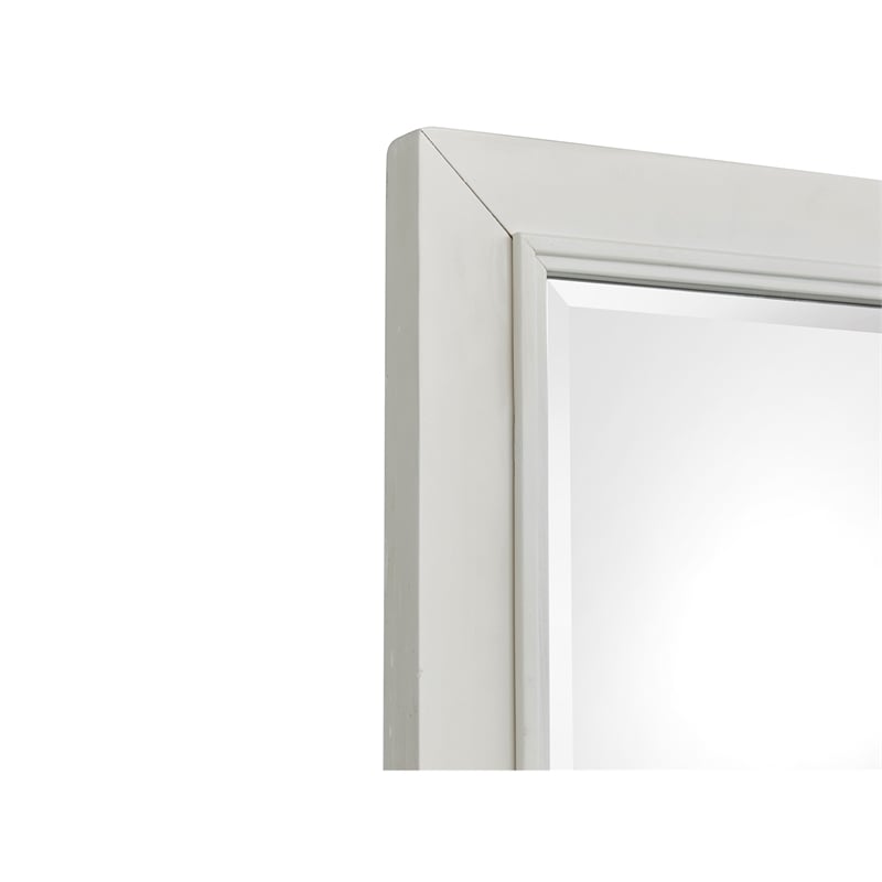 Magnussen Home Charleston White Dove White Drawer Dresser With Landscape Mirror