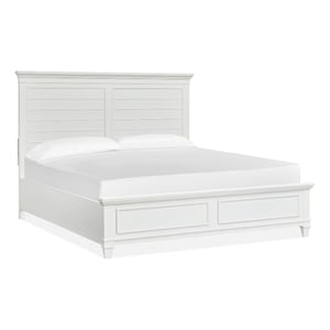 Magnussen Home Charleston White Dove Queen White Panel Bed