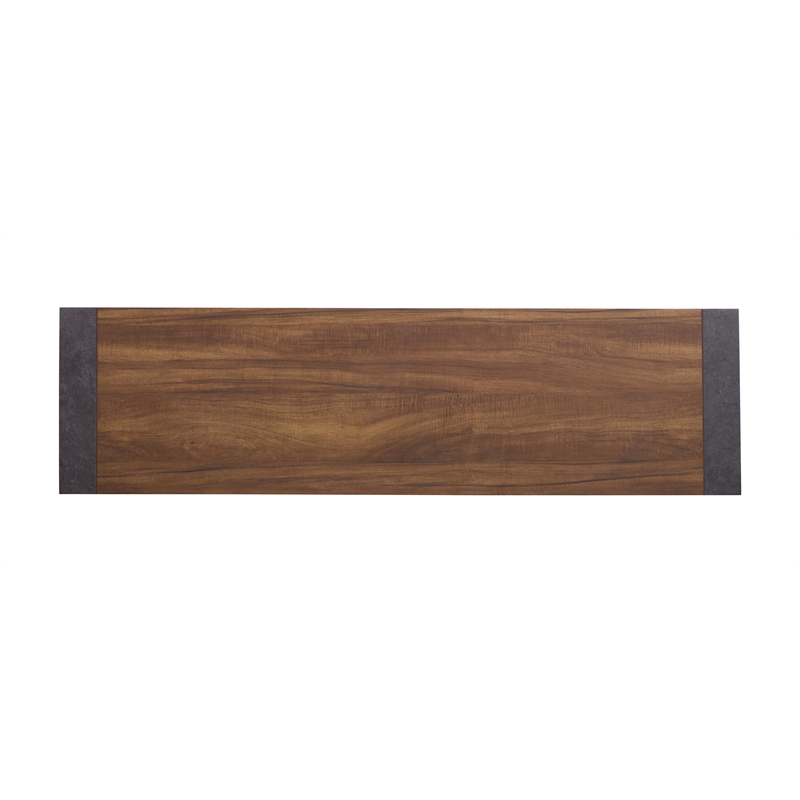 Magnussen Home Jensen Tavern Brown Double Drawer Dresser With Paper Mirror