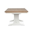 Magnussen Home Kingston Whisper White Extendable Trestle Dining Table
