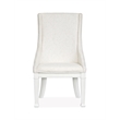 Magnussen Home Kingston Whisper White Upholstered Host Chair Two Pack
