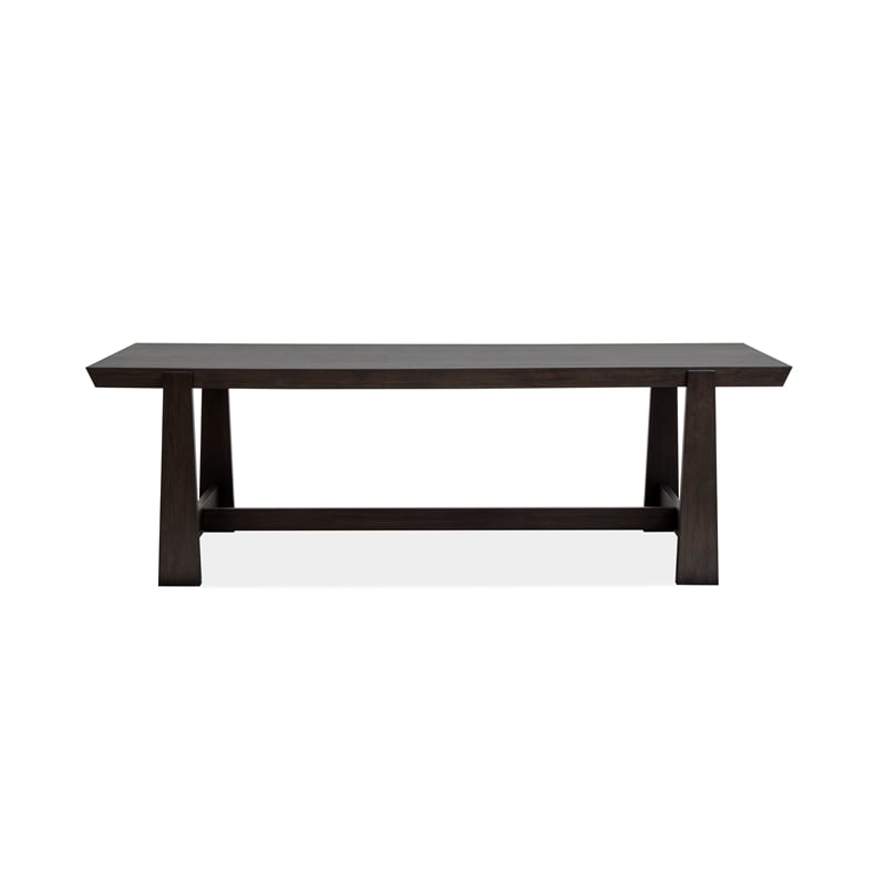 Magnussen Home Tauren Coffee Bean Trestle Dining Table