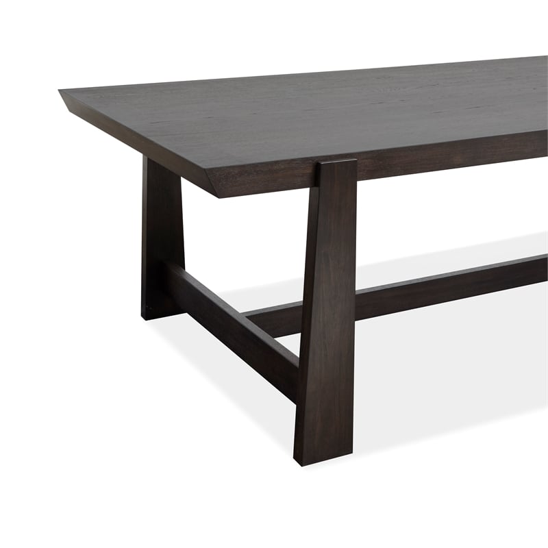 Magnussen Home Tauren Coffee Bean Trestle Dining Table