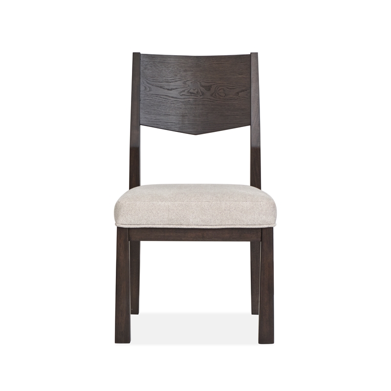 Magnussen Home Tauren Coffee Bean Upholstered Side Chair Two Pack