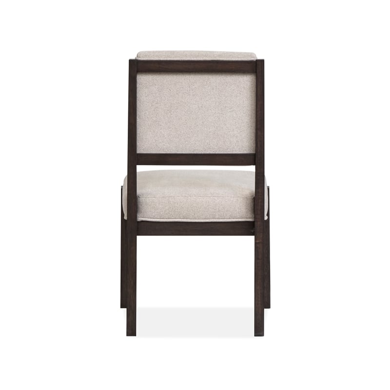 Magnussen Home Tauren Coffee Bean Upholstered Side Chair Two Pack