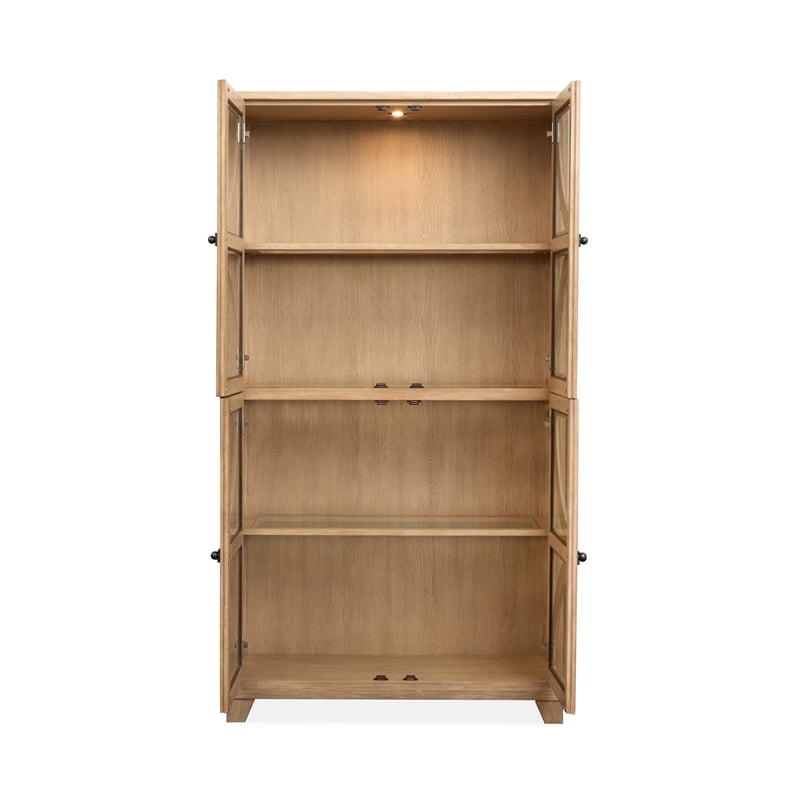 Magnussen Home Coventry Honey Maple Display Cabinet