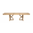 Magnussen Home Coventry Honey Maple Extendable Trestle Dining Table