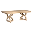 Magnussen Home Coventry Honey Maple Extendable Trestle Dining Table