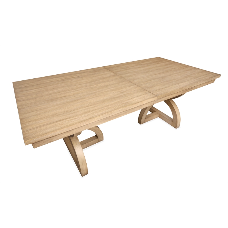 Magnussen Home Coventry Honey Maple Extendable Trestle Dining Table