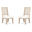 Magnussen Home Coventry Honey Maple Upholstered Side Chair Two Pack