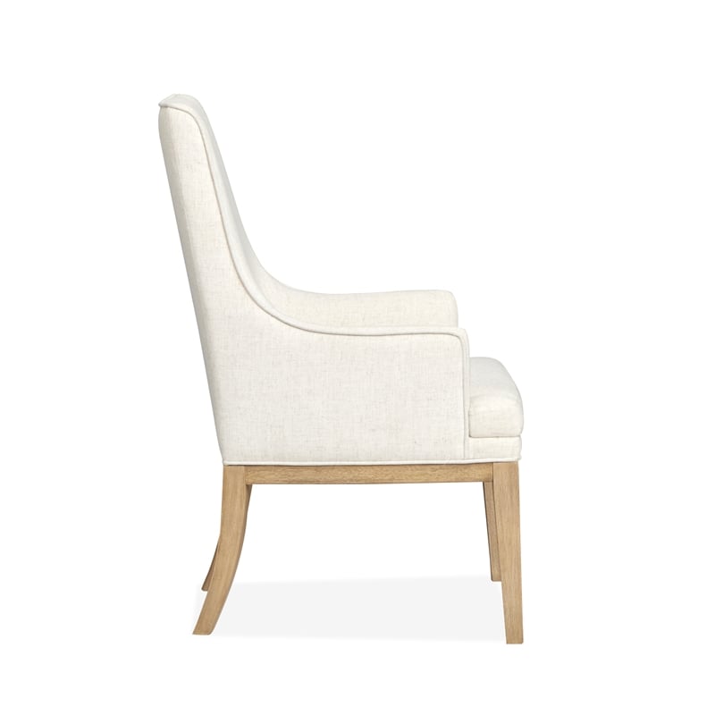 Magnussen Home Coventry Honey Maple Upholstered Host Chair Two Pack