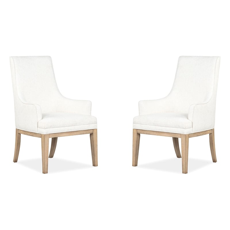 Magnussen Home Coventry Honey Maple Upholstered Host Chair Two Pack