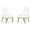 Magnussen Home Coventry Honey Maple Upholstered Host Chair Two Pack