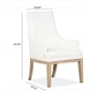 Magnussen Home Coventry Honey Maple Upholstered Host Chair Two Pack