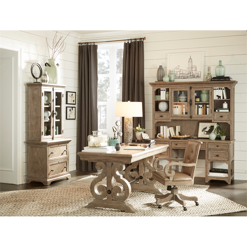 Magnussen Home Tinley Park Dove Tail Grey Desk
