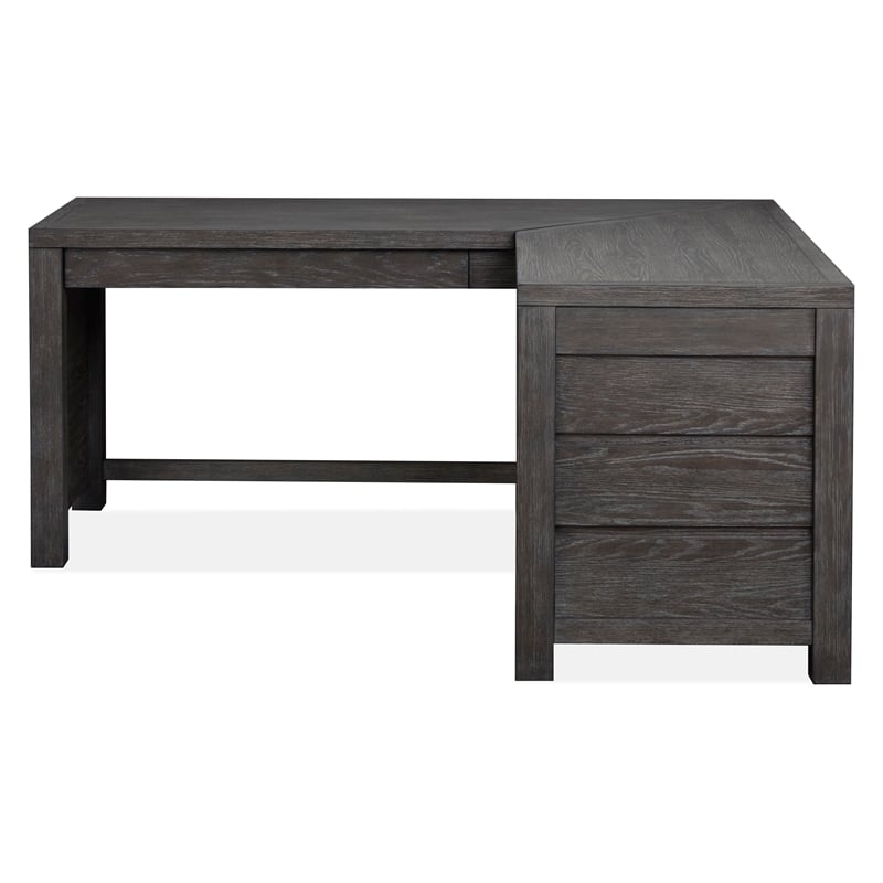 Magnussen Home Plum Creek Ravenwood Black L-Desk