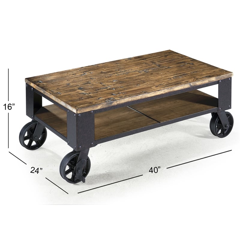 Magnussen Home Pinebrook Rectangular Starter Cocktail Table
