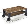 Magnussen Home Pinebrook Rectangular Starter Cocktail Table