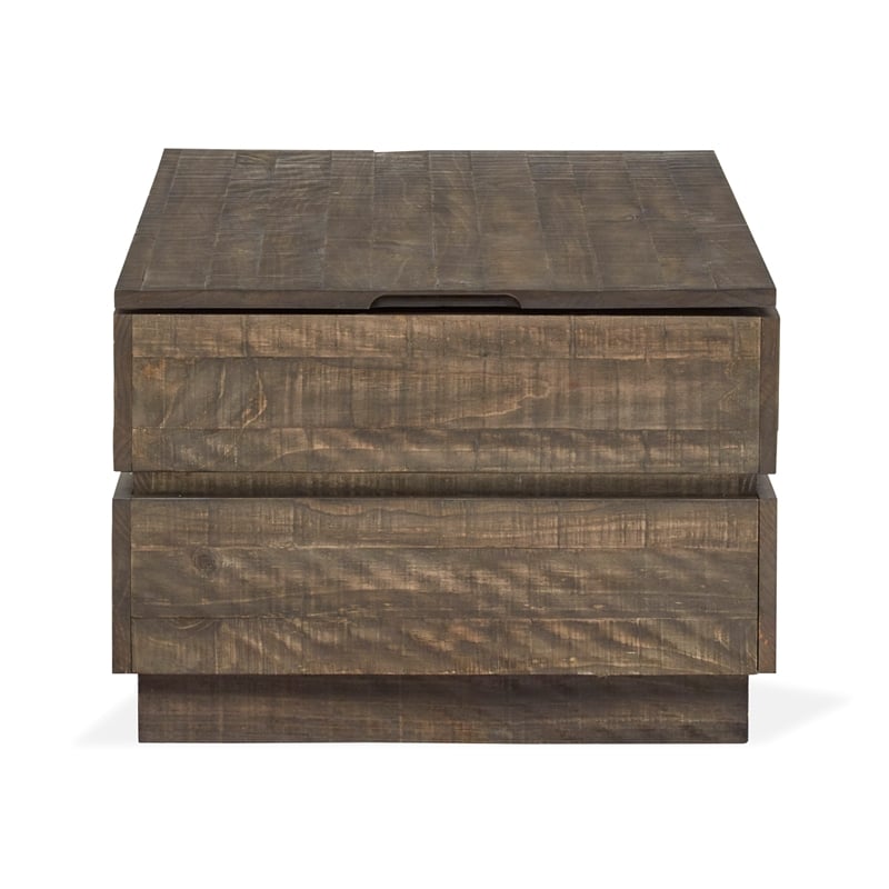 Magnussen Home Baisden Tobacco Lift Top Storage Cocktail Table With Casters