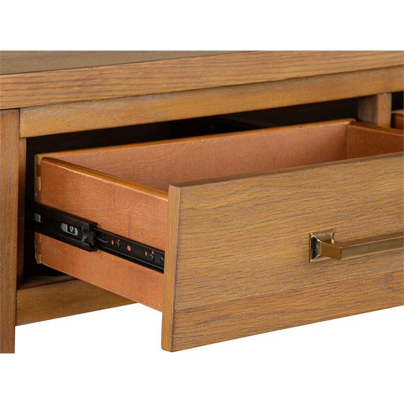 Magnussen Home Lindon Belgian Wheat Rectangular Sofa Table