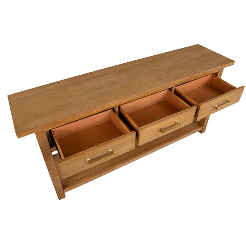 Magnussen Home Lindon Belgian Wheat Rectangular Sofa Table