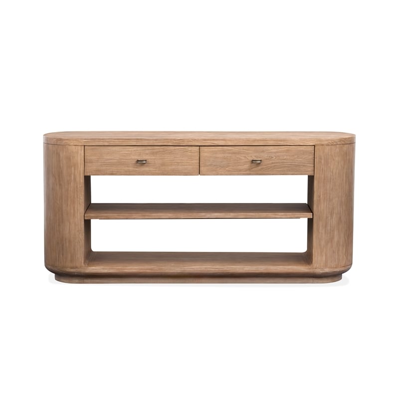 magnussen home sanford chateau brown console sofa table