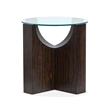 Magnussen Home Beckham Rustic Tavern Round Accent Table