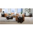 Magnussen Home Beckham Rustic Tavern Round Accent Table