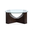Magnussen Home Beckham Rustic Tavern Round Cocktail Table With Casters
