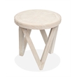 Magnussen Home Bostwick Coconut Cream Round End Table