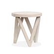Magnussen Home Bostwick Coconut Cream Round End Table