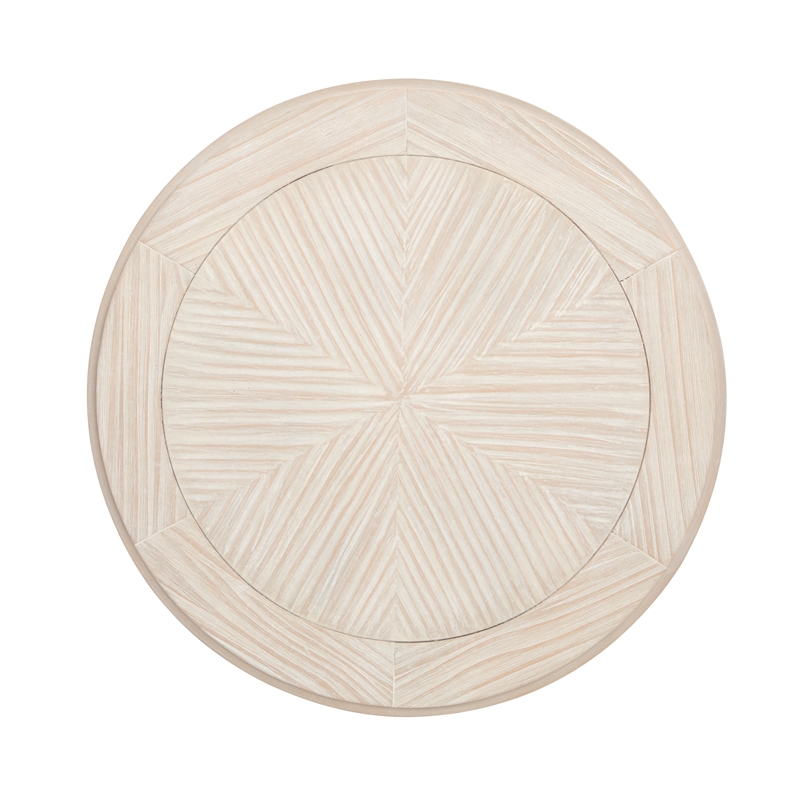 Magnussen Home Bostwick Coconut Cream Round End Table