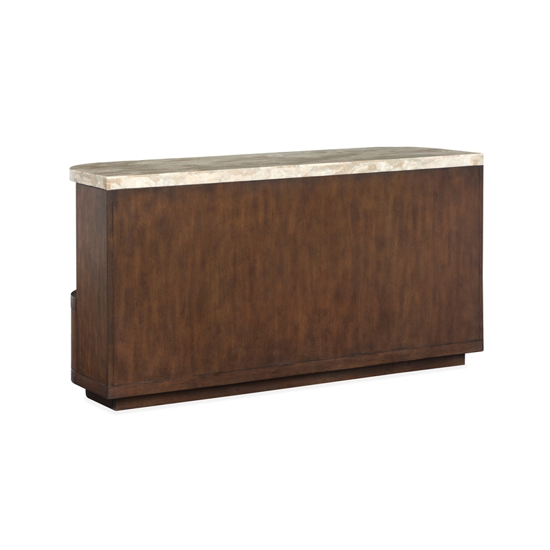 Magnussen Home Mcpherson Burnt Umber Demilune Sofa Table