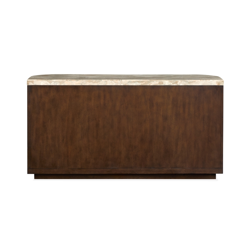 Magnussen Home Mcpherson Burnt Umber Demilune Sofa Table