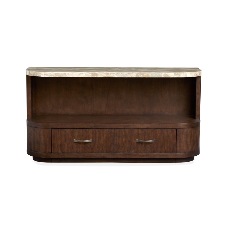 Magnussen Home Mcpherson Burnt Umber Demilune Sofa Table