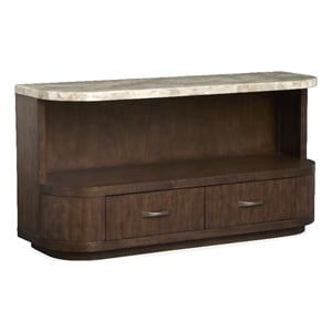 Magnussen Home Mcpherson Burnt Umber Demilune Sofa Table