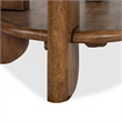 Magnussen Home Tanner Tawny Brown Round End Table