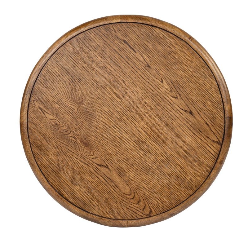 Magnussen Home Tanner Tawny Brown Round End Table