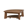 Magnussen Home Tanner Pie Shaped Lift Top Cocktail Table With Casters