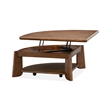 Magnussen Home Tanner Pie Shaped Lift Top Cocktail Table With Casters