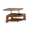 Magnussen Home Tanner Pie Shaped Lift Top Cocktail Table With Casters