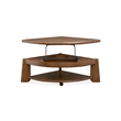 Magnussen Home Tanner Pie Shaped Lift Top Cocktail Table With Casters