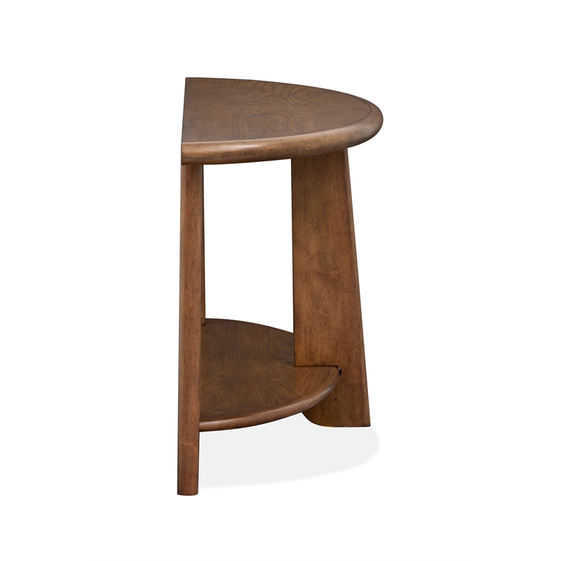 Magnussen Home Tanner Tawny Brown Demilune Sofa Table